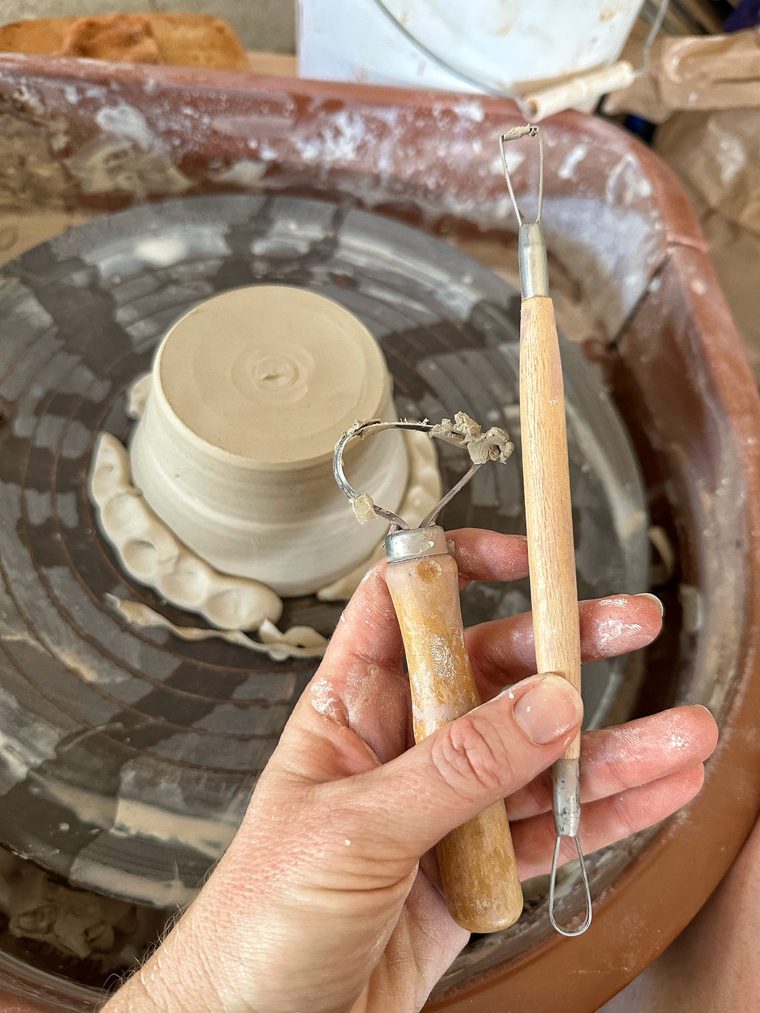 Studio Scenes: Trimming – Dirtbag Ceramics